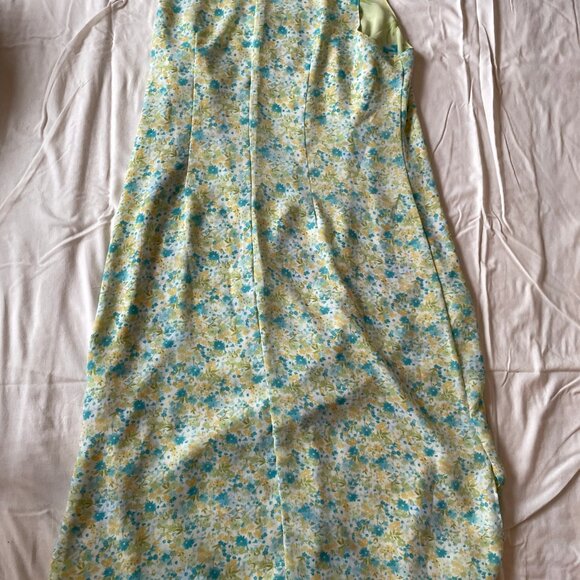 Cottagecore Boho Floral Reversible Shift Maxi Dress Lightweight - Picture 14 of 14